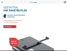 Tablet Screenshot of paketbutler.com